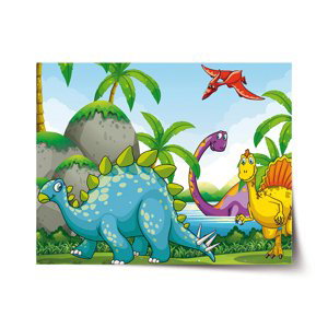 Plakát Dinosauři 3 - 60x40 cm