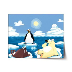 Plakát Lední zvířátka - 90x60 cm