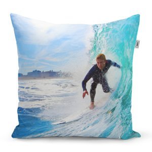 Polštář Surfař na vlně - 50x50 cm