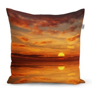 Polštář Oranžové slunce - 50x50 cm