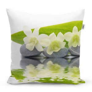 Polštář Bílá orchidej - 40x40 cm