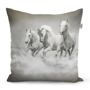 Polštář Bílí koně - 50x50 cm