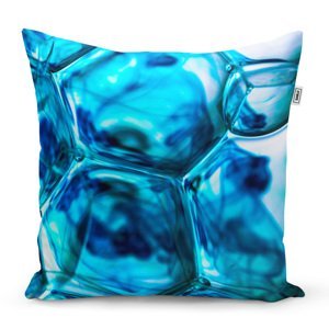 Polštář Modré bubliny - 60x60 cm