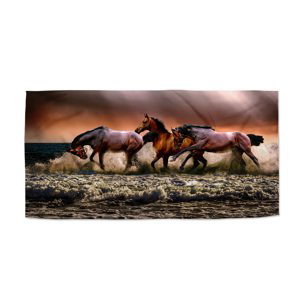 Ručník Koně ve vodě - 50x100 cm