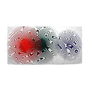 Ručník Dvoubarevná abstrakce - 70x140 cm