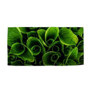 Ručník Zelené listy - 70x140 cm