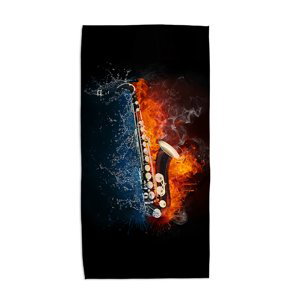 Ručník Ohnivý saxofon - 70x140 cm