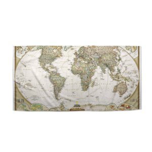Ručník Mapa světa - 70x140 cm