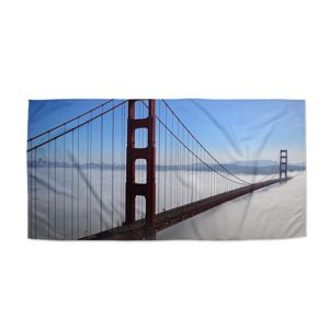 Ručník Golden Gate v mlze - 70x140 cm