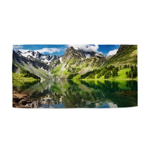 Ručník Odraz hor na jezeře - 70x140 cm