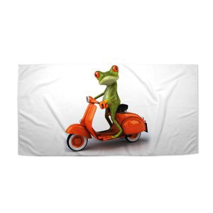 Ručník Žába na motorce - 50x100 cm
