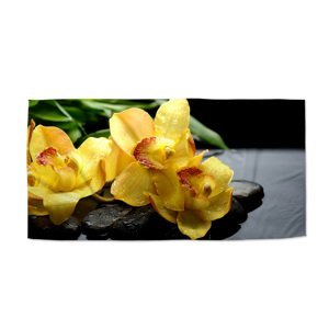 Ručník Žluté orchideje - 70x140 cm