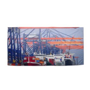 Ručník Lodě v přístavu - 70x140 cm