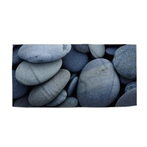 Ručník Černé kameny - 70x140 cm