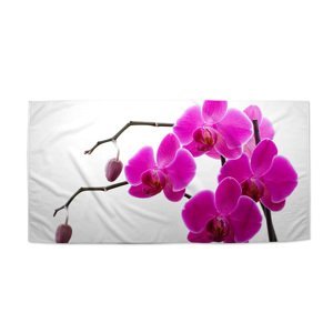 Ručník Fialové orchideje - 70x140 cm
