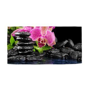Ručník Orchidej na kamenech - 70x140 cm