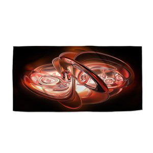 Ručník Červená abstrakce - 70x140 cm