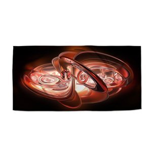 Ručník Červená abstrakce - 50x100 cm