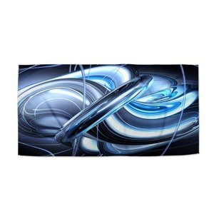 Ručník Modrá abstrakce - 70x140 cm