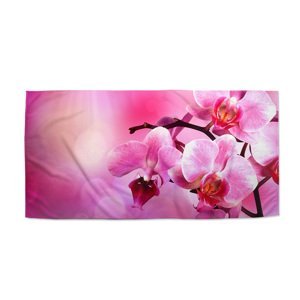 Ručník Květy orchideje - 50x100 cm