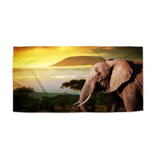 Ručník Slon z profilu - 50x100 cm