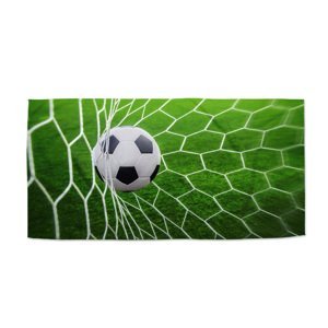 Ručník Fotbalový míč v bráně - 70x140 cm