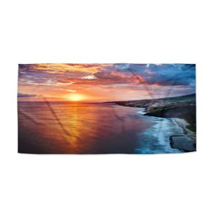 Ručník Západ slunce nad mořem - 50x100 cm