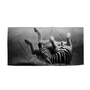 Ručník Válející se zebra - 50x100 cm
