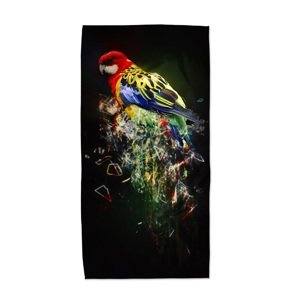 Ručník Barevný papoušek - 50x100 cm