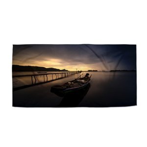 Ručník Loďka na jezeře 2 - 50x100 cm