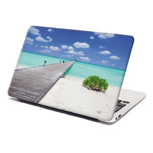 Samolepka na notebook Molo na pláži - 38x26 cm