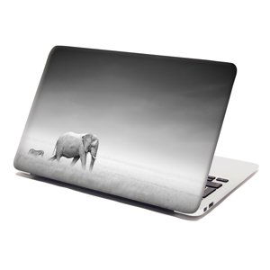 Samolepka na notebook Slon a zebra - 38x26 cm