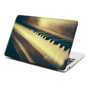 Samolepka na notebook Klávesy klavíru - 38x26 cm