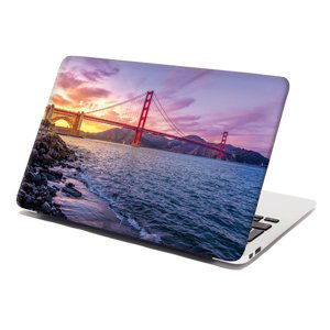 Samolepka na notebook Golden Gate 5 - 38x26 cm