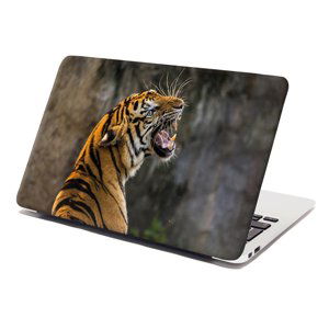 Samolepka na notebook Řvoucí tygr - 38x26 cm