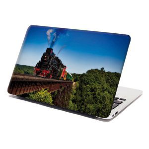 Samolepka na notebook Vlak na mostě - 38x26 cm