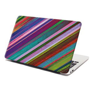 Samolepka na notebook Nabarvené dřevo - 38x26 cm