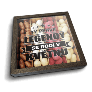 Mandle v čokoládě Ty pravé legendy se rodí v květnu - 4x 80g