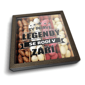 Mandle v čokoládě Ty pravé legendy se rodí v září - 4x 80g