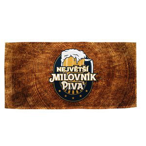Ručník Největší milovník piva - 30x50 cm
