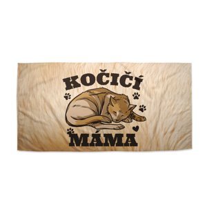 Ručník Kočičí máma - 50x100 cm