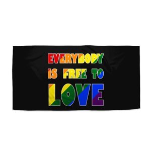 Ručník Everybody is free to love - 30x50 cm