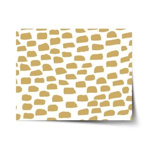 Plakát Zlaté tahy štětcem - 60x40 cm