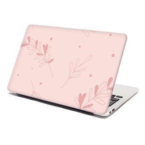 Samolepka na notebook Růžové lístky - 29x20 cm