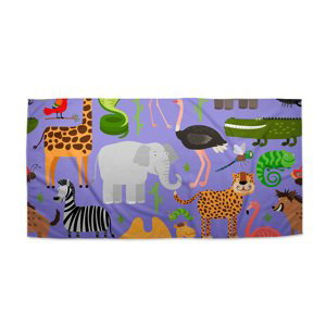 Ručník Animované safari - 50x100 cm