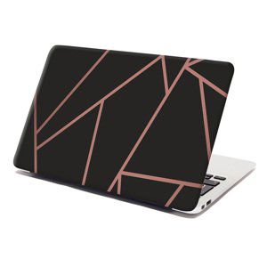 Samolepka na notebook Růžové obrazce - 29x20 cm