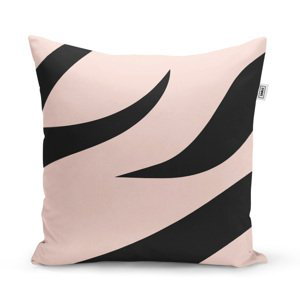 Polštář Růžový vzor zebry - 40x40 cm
