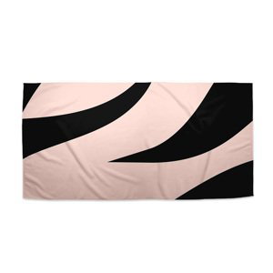 Ručník Růžový vzor zebry - 50x100 cm