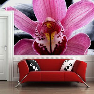Tapeta Růžová orchidea - 208x125 cm