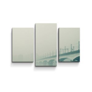 Obraz - 3-dílný Železniční most - 75x50 cm